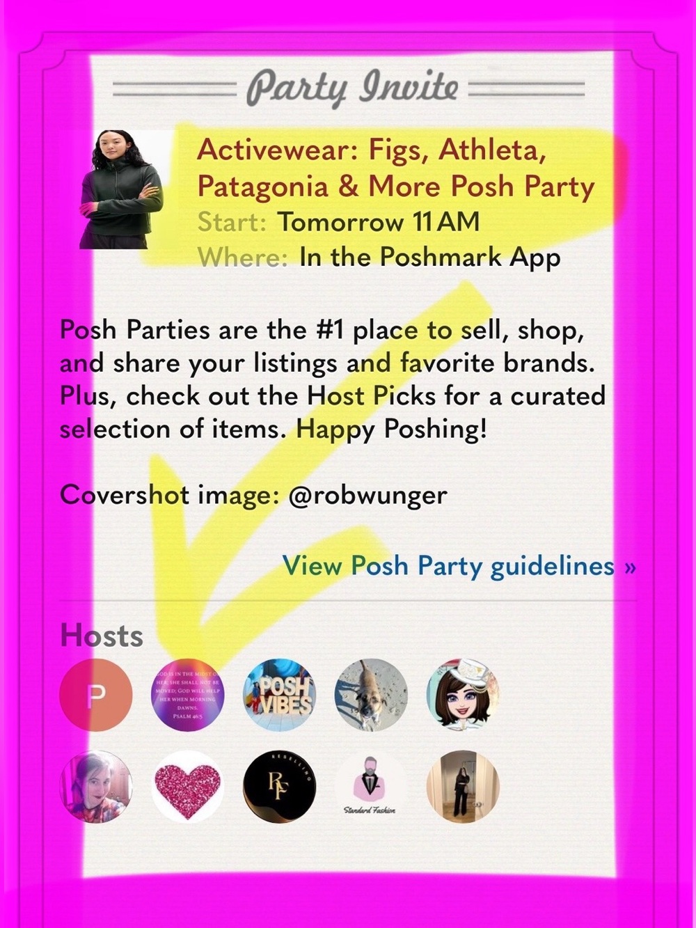 HOSTING POSHMARK PARTY 11:AM August 18th